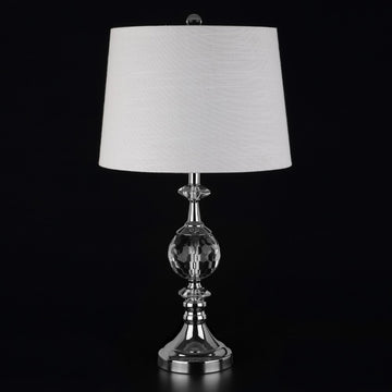 Channing 25.5" LED Crystal/Metal Table Lamp - JONATHAN Y